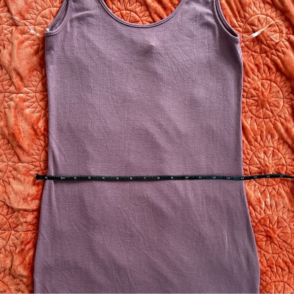 Fashion Nova Heart Hips Mauve Ribbed Bodycon Dress Side Slit - Picture 8 of 9